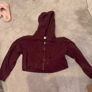 Free People burgundy hoodie